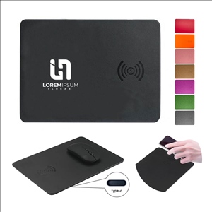 2-in-1 Leather Magnetic Wireless Charging Mouse Pad
